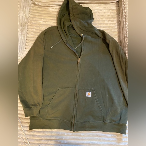 Carhartt Other - Carhartt Original Fit Green Zip-Up Hoodie